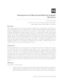 Development of Benchmark Model for Irregular Structures (2001-2002)