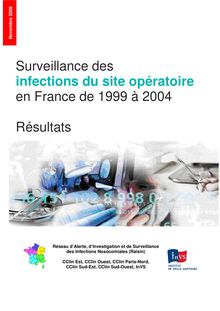 Surveillance des infections du site opératoire en France de 1999 à 2004 : résultats