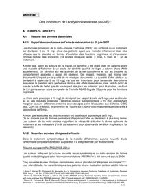 REMINYL - Annexe I - Efficacité Alzheimer 19-10-2011
