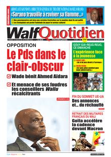 Walf Quotidien n°8972 - du Samedi 19 au Dimanche 20 février 2022
