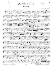 Partition violon 2, corde quatuor en G Minor, G Minor, Scontrino, Antonio