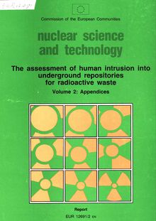 The assessment of human intrusion into underground repositories for radioactive waste