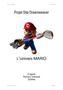 Site informatif Mario Bros (Rapport) - Projet Site Dreamweaver L ...