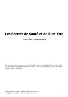 ebook secrets de sante et bien être