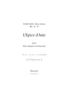 Partition basson, L Epice d Asie, Spice of Asia, アジアのスパイス, G Major