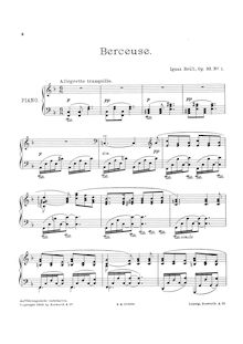 Partition complète, 3 Piano pièces, Op.93, Brüll, Ignaz