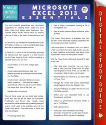 Microsoft Excel 2013 Essentials (Speedy Study Guides)