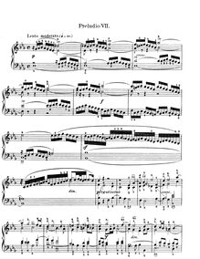 Partition Prelude et Fugue No.7 en E♭ major, BWV 852, Das wohltemperierte Klavier I par Johann Sebastian Bach