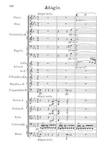 Partition , Adagio, Symphony No.1, Op.12, Draeseke, Felix