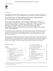 Percutaneous Coronary Interventions