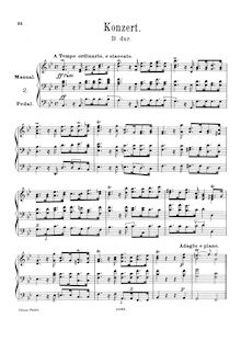 Partition Concerto No.2 en B-flat major, HWV 290, 6 orgue Concertos, HWV 289-294 (Op.4)