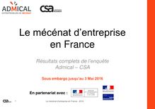 Le mécénat d’entreprise en France