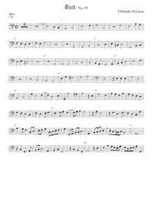 Partition viole de basse, Duodecim bicinia sine textu, 12 duets without text