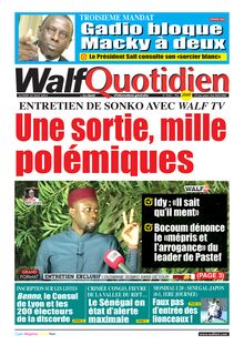 Walf Quotidien N°9345 - du lundi 22 mai 2023