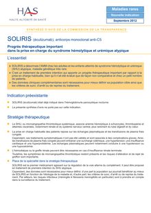 SOLIRIS - SOLIRIS SYNTHESE - CT12290