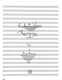 Partition complète, Paaskekantate 1821, Weyse, Christoph Ernst Friedrich