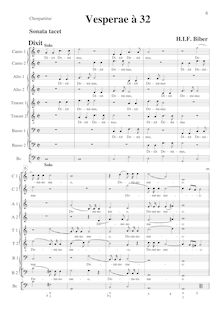 Partition Chorpartitur, Vesperæ à 32, Dixit Dominus & Magnificat