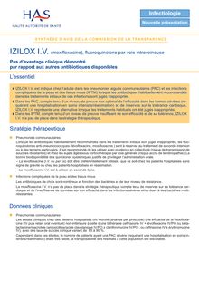 IZILOX - Synthèse d avis IZILOX - CT-8141