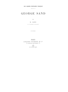 George Sand / par E. Caro,...