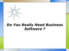 Do You Really Need Business Software