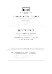 ASSEMBLÉE NATIONALE PROJET DE LOI