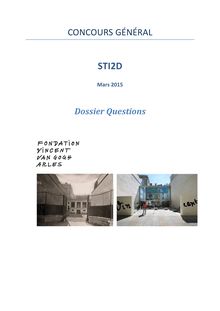 2015 - STI2D - ETT - Concours générale