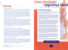 Livre circulação e segurança social. Os direitos dos cidadãos quando se deslocam na União Europeia · Boletim n.° 1 - 1998