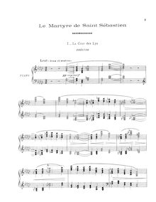 Partition complète, Le martyre de Saint Sébastien, Debussy, Claude par Claude Debussy