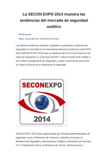 La SECON EXPO 2014 muestra las tendencias del mercado de seguridad asiático