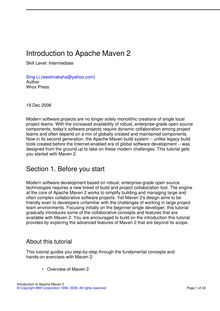 Introduction to Apache Maven 2