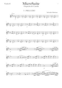 Partition violons II, Microsuite, Martínez García, Salvador