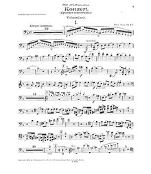 Partition de violoncelle, Episodes concertantes, Op.45