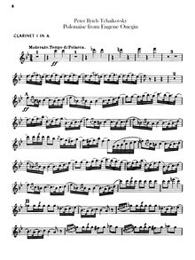 Partition clarinette 1, 2 (A), Eugene Onegin, Евгений Онегин ; Yevgeny Onegin ; Evgenii Onegin