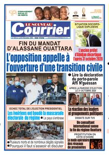 Le Nouveau Courrier n°2232 - du Lundi 02 novembre 2020
