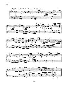 Partition Fughetta super Wir glauben all aneinen Gott (BWV 681), choral préludes