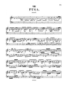 Partition complète, Fugue, Fuge, A major, Bach, Johann Sebastian par Johann Sebastian Bach
