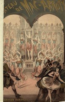 Partition couverture couleur, Le Chateau de Mac-Arrott, Le chateau de Mac-Arrott. Ballet-féerie en 5 tableaux de M.P.M. Musique de M. Henri Cieutat. Réglé par M. Grédelue.