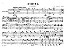 Partition Piano 2, Egmont, Op.84, Musik zu Goethe s Trauerspiel Egmont par Ludwig van Beethoven
