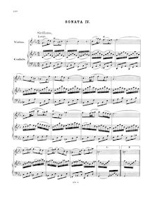 Partition Sonata No.4 en C minor, BWV 1017, 6 violon sonates, 6 Sonaten für Clavier und Violine