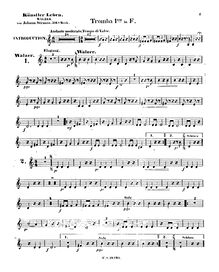 Partition Tromba 1 (en F), Künstlerleben, Op.316, Artist s Life