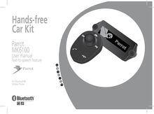 Notice kits voiture mains-libres Parrot  MK6100