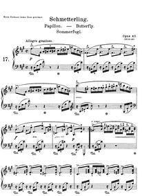 Partition complète, lyrique pièces, Op.43, Grieg, Edvard par Edvard Grieg