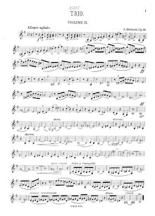 Partition violon 2, corde Trio, Op.19, E minor, Ehrhardt, Andreas