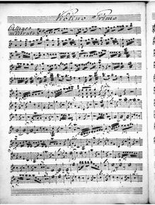 Partition violons I, clavecin Concerto en D, D, Jommelli, Niccolò