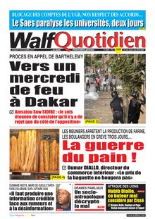 Walf Quotidien n°8886 - du mardi 09 novembre 2021