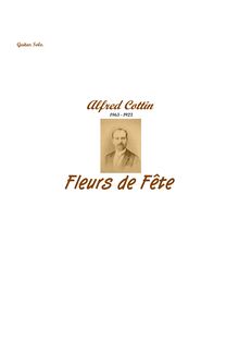 Partition complète, Fleurs de Fête, Cottin, Alfred