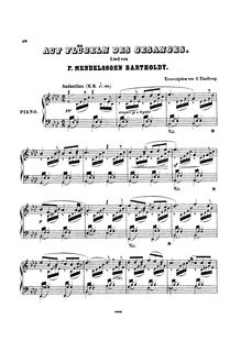 Partition complète, 6 Gesänge, Mendelssohn, Felix