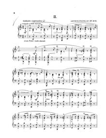 Partition , Andante espressivo en A minor, 9 Etudes pour pour Musical et Technical Development