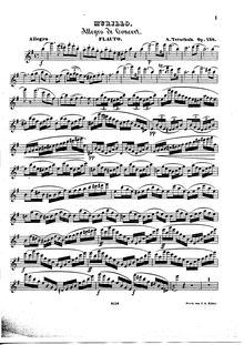 Partition flûte , partie, Murillo, Op.138, Terschak, Adolf