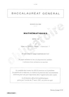 Baccalaureat 2000 mathematiques scientifique